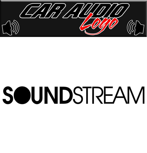 Soundstream decal, sticker, audio decal