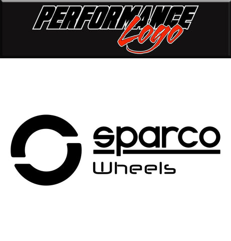 Sparco wheels decal, performance car decal sticker