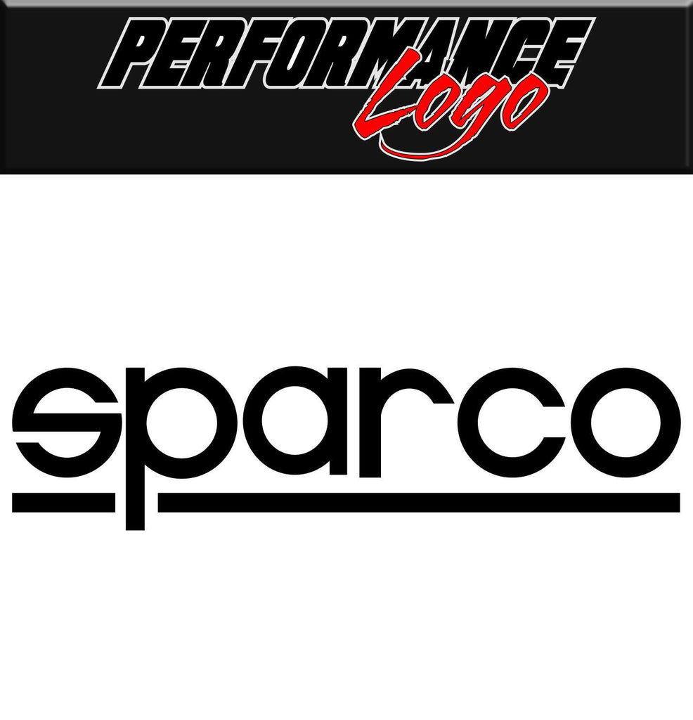 Sparco decal, performance decal, sticker
