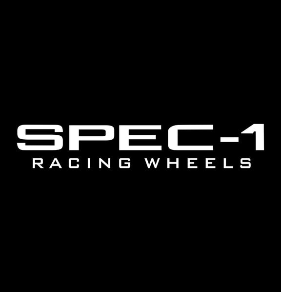 Spec 1 Wheels decal, performance car decal sticker