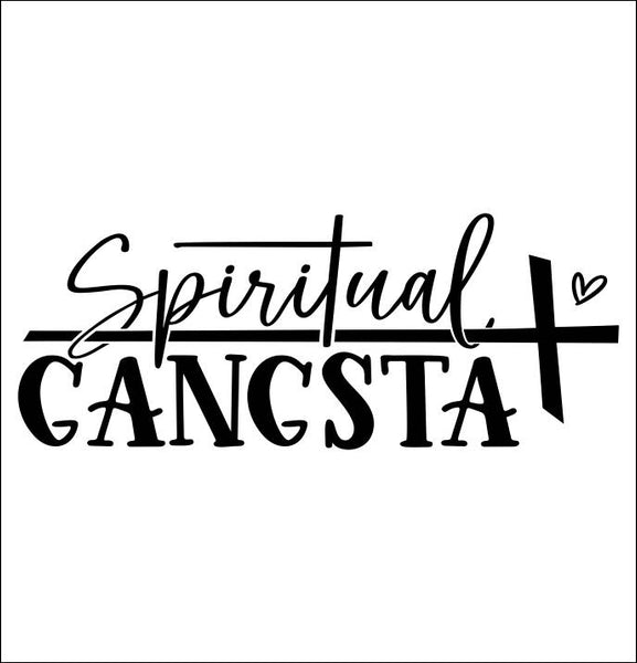 Spiritual Gangsta religious decal