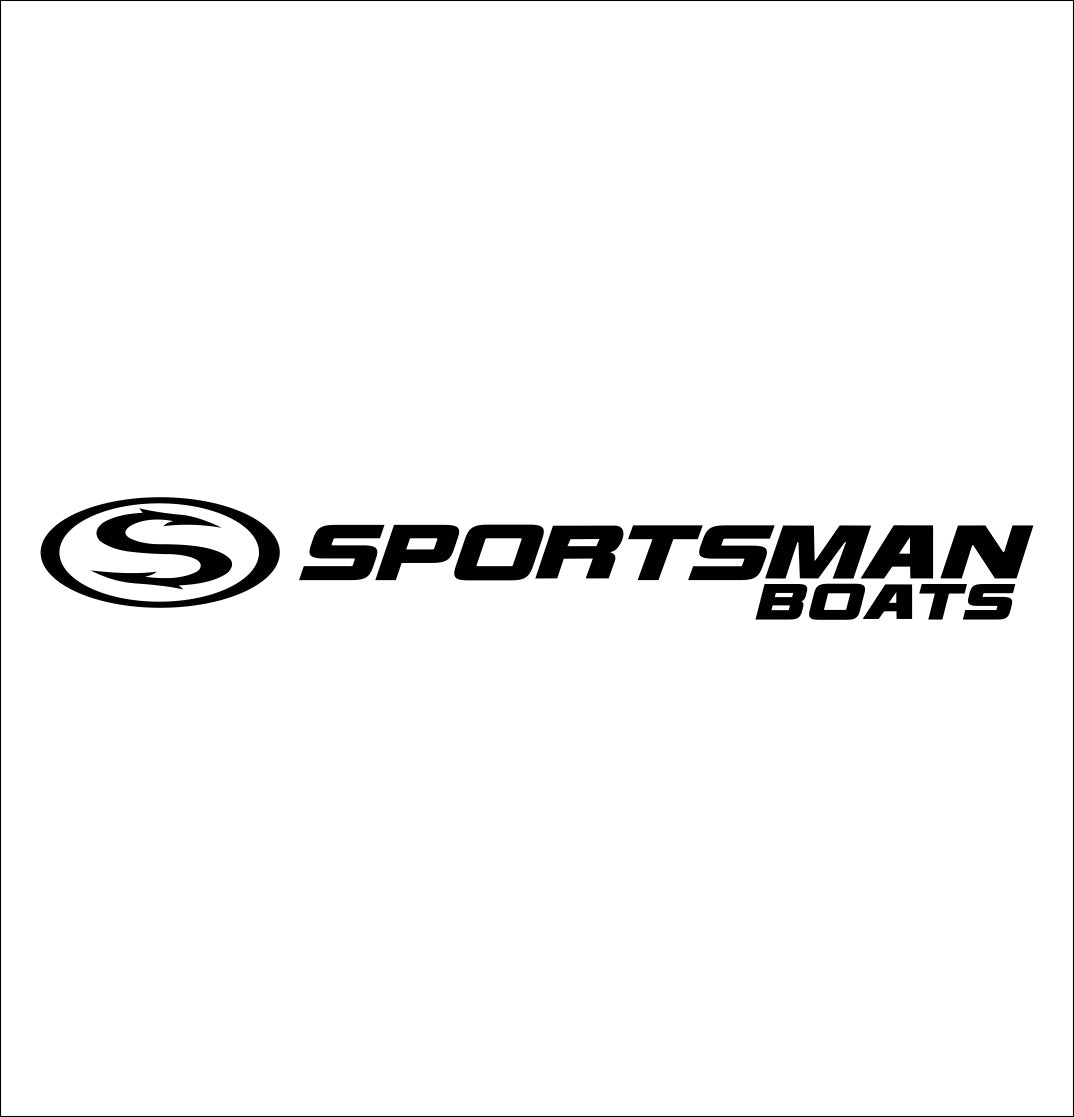 sportsman boats decal, sticker, hunting fishing decal, car sticker