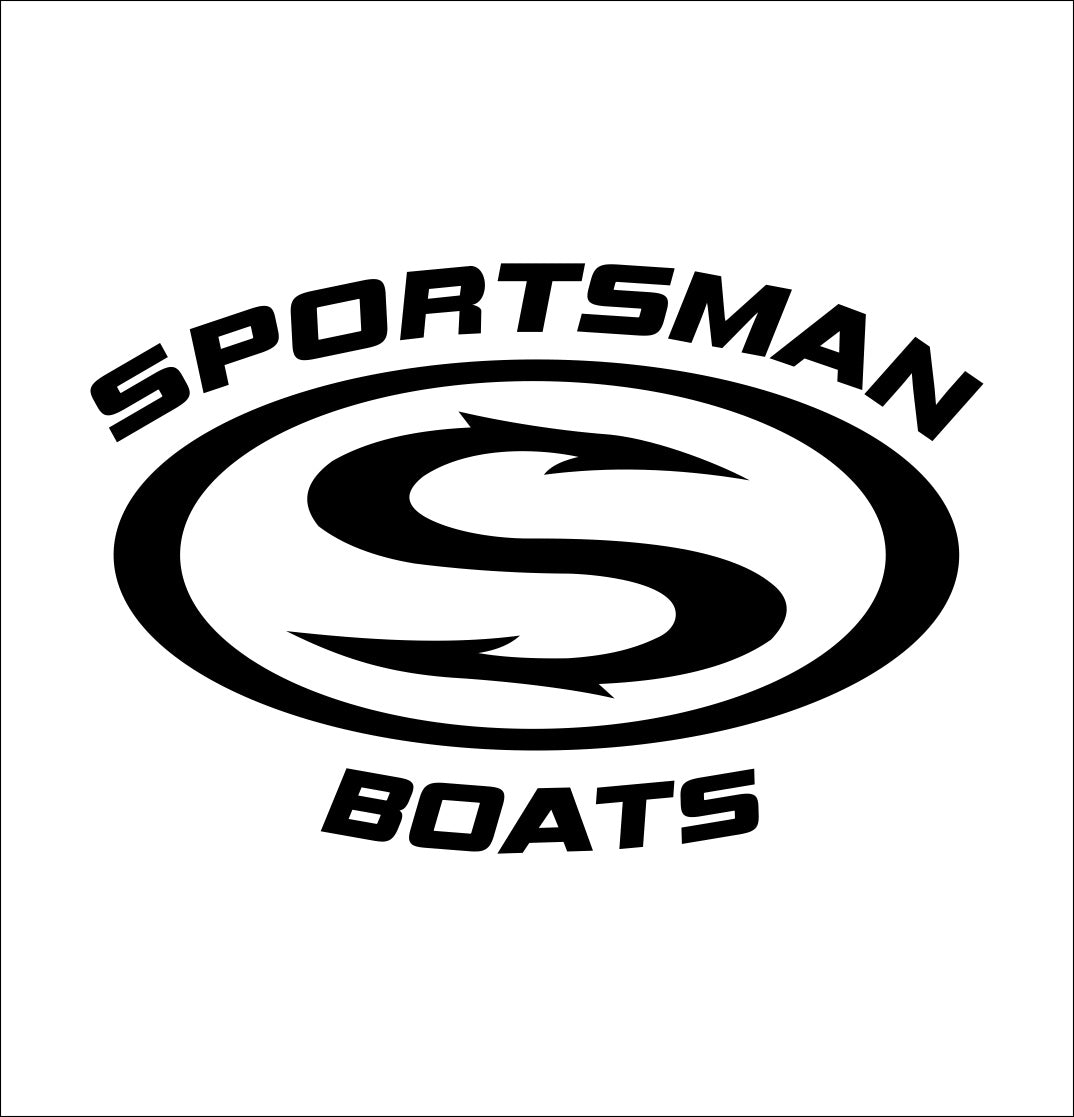 sportsman boats decal, sticker, hunting fishing decal, car sticker b