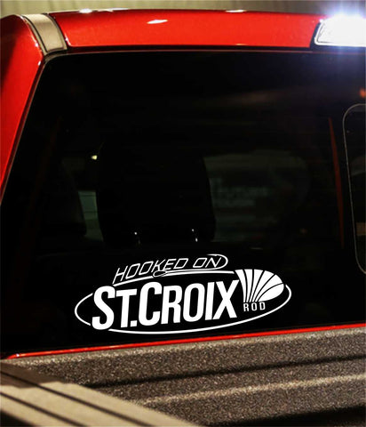 st croix rods decal, car decal, fishing sticker