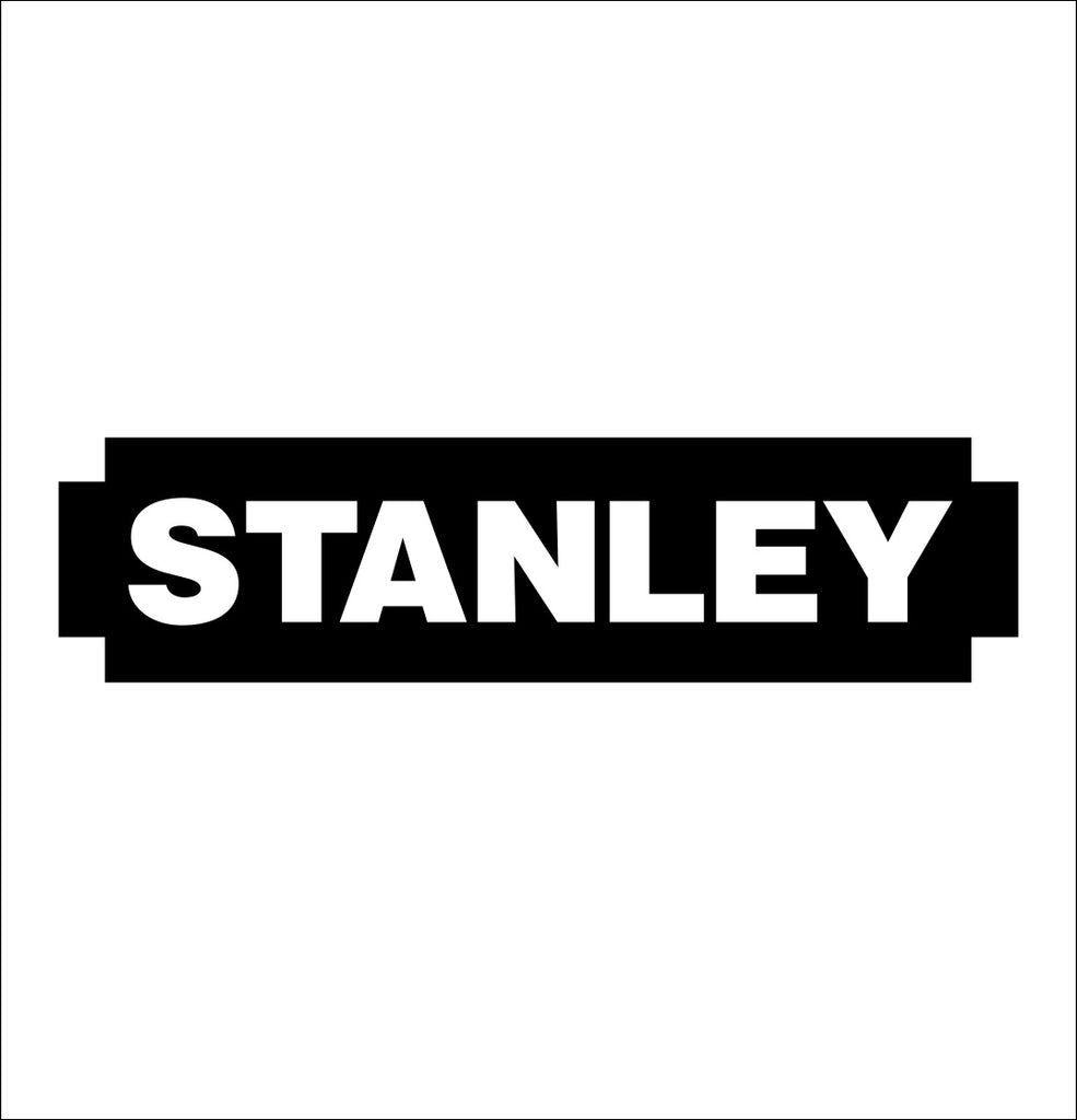 2x STANLEY Sticker Vinyl Decal Logo Car Truck Laptop Window Equipment Tools