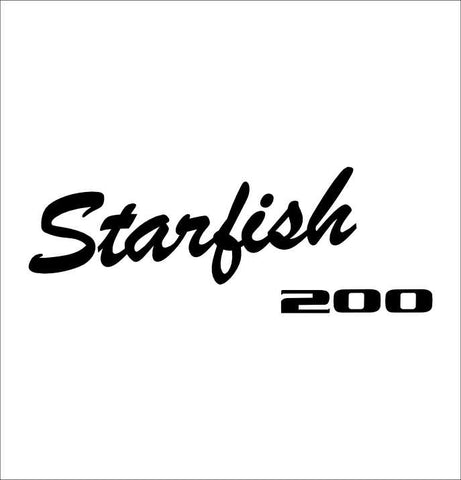 Starcraft Starfish 200 decal, fishing boat decal