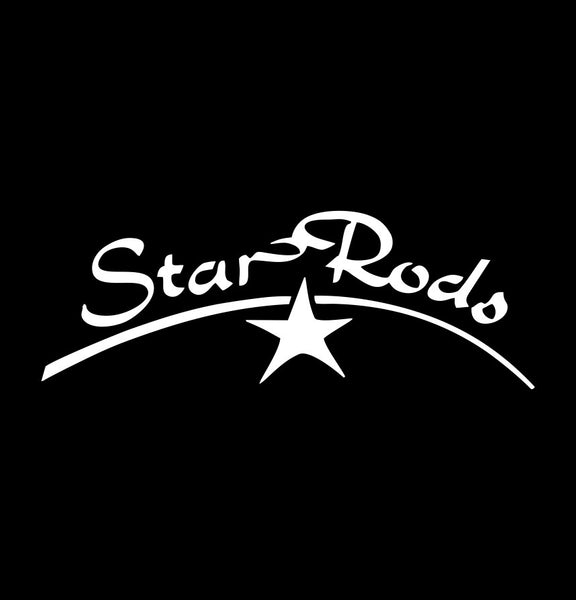 Star Rods decal, fishing hunting car decal sticker