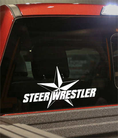 steer wrestler country & western decal - North 49 Decals