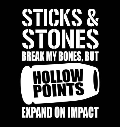 Sticks & Stones decal