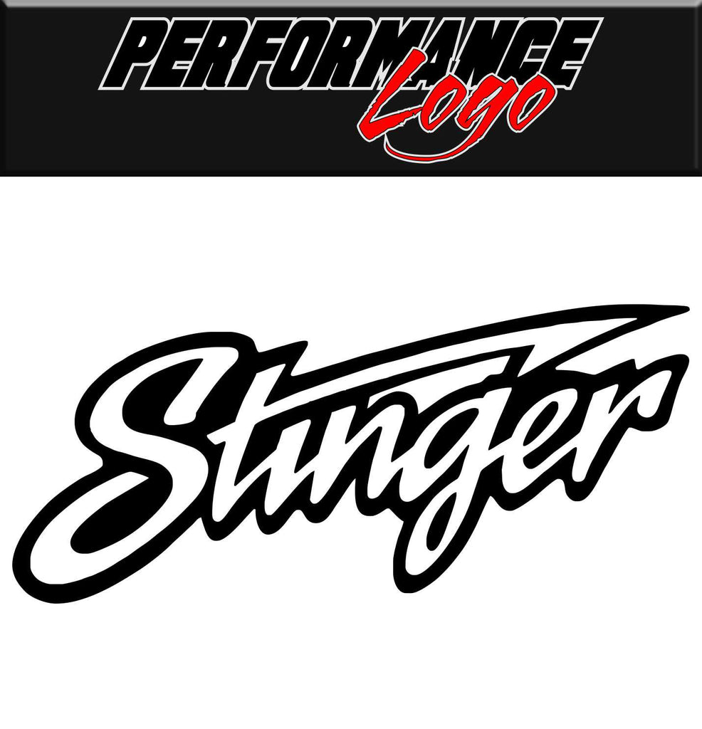 Stinger decal, performance decal, sticker