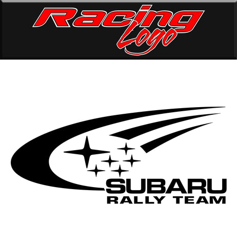 Subaru Rally Team decal, sticker, racing decal