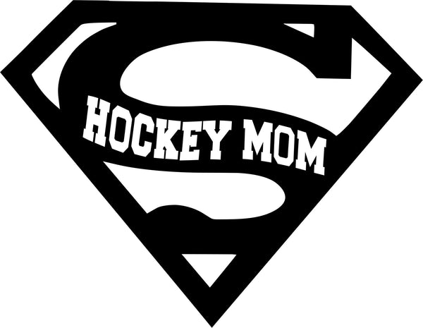 super hockey mom hockey decal - North 49 Decals