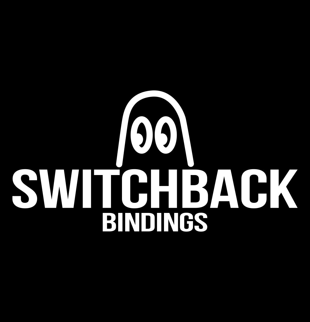 Switchback Bindings decal, ski snowboard decal, car decal sticker