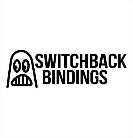 Switchback Bindings decal, ski snowboard decal, car decal sticker