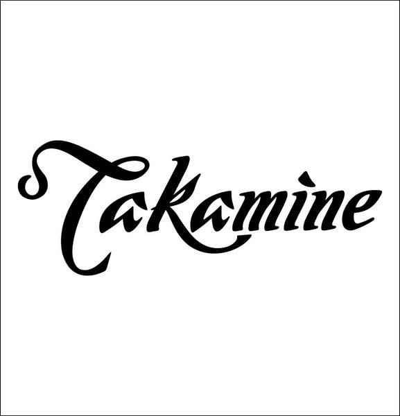 Takamine Guitars decal, music instrument decal, car decal sticker