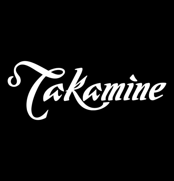 Takamine Guitars decal, music instrument decal, car decal sticker