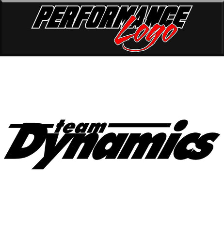 Team Dynamics decal, performance decal, sticker