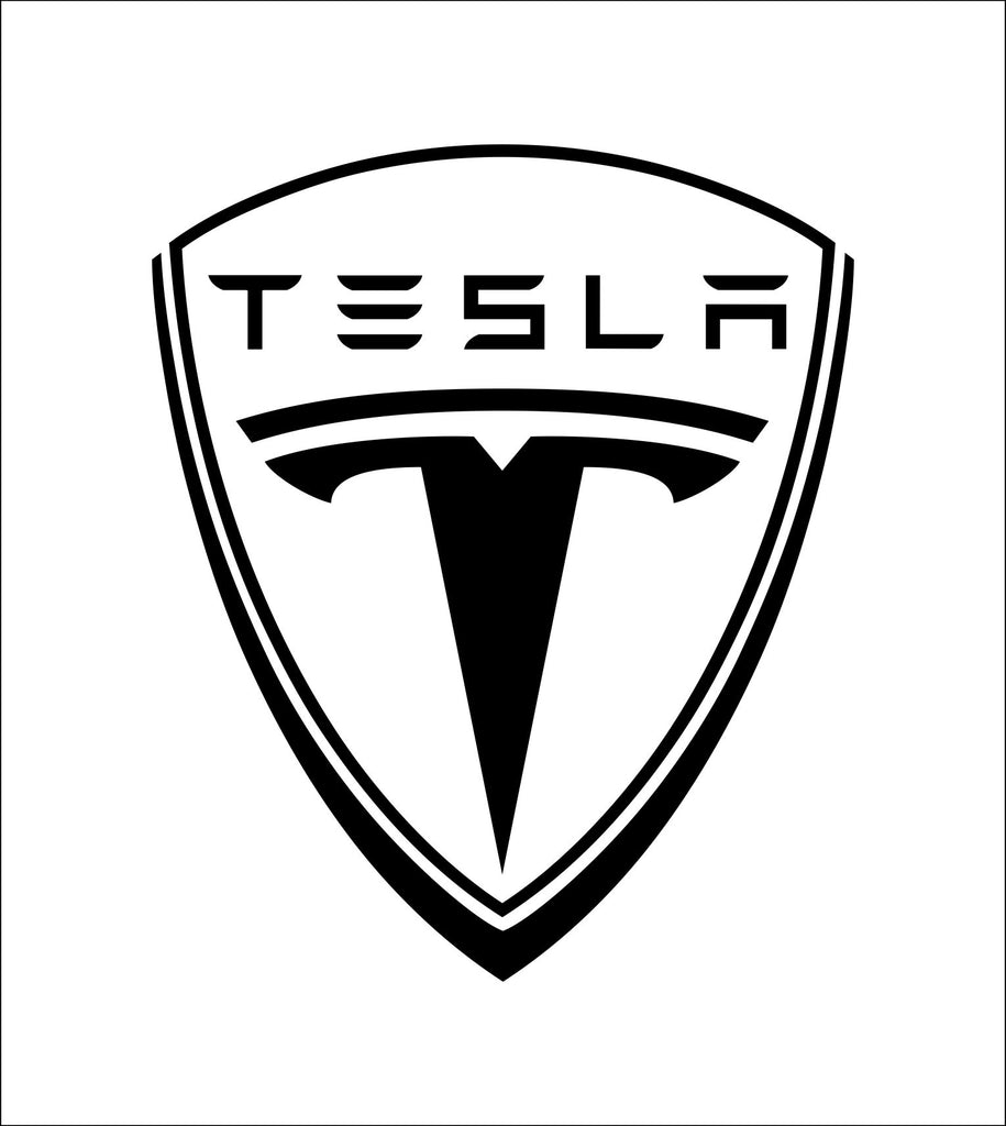 Tesla logo sticker discount