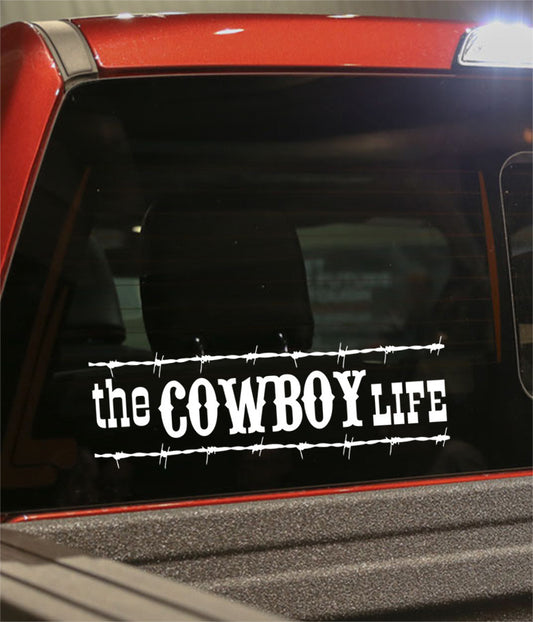 The Cowboy life country & western decal - North 49 Decals