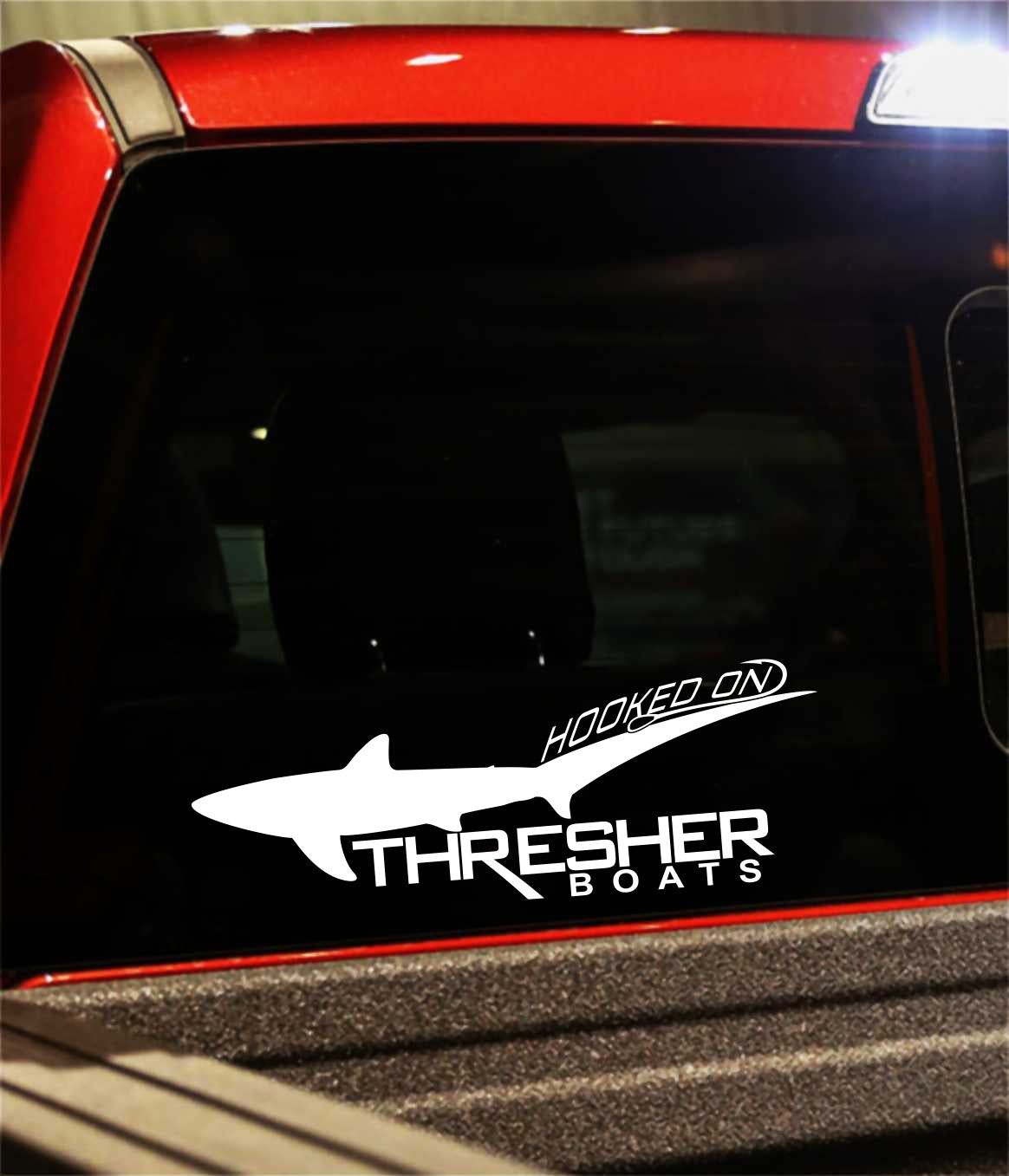 thresher boats decal, car decal, fishing sticker