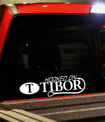 tibor reels decal, car decal, fishing sticker
