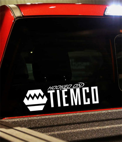 tiemco decal, car decal, fishing sticker