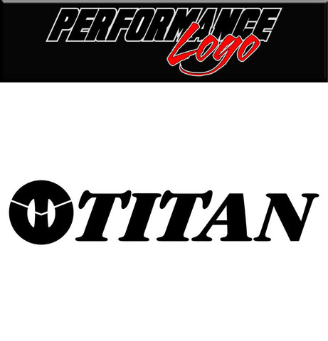 Titan Tire decal, performance car decal sticker