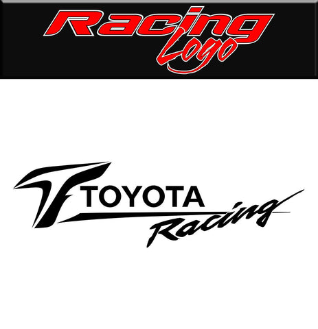 Toyota Racing decal, racing sticker