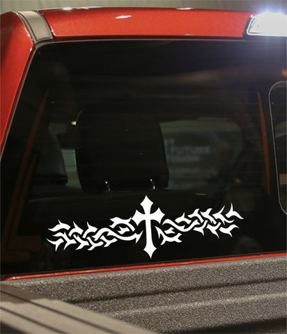 tribal cross religious decal - North 49 Decals