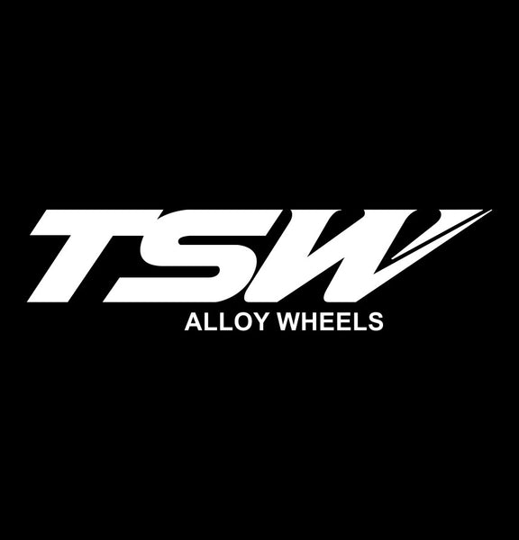 TSW Wheels decal, performance car decal sticker