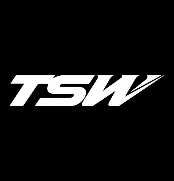 TSW Wheels decal, performance car decal sticker