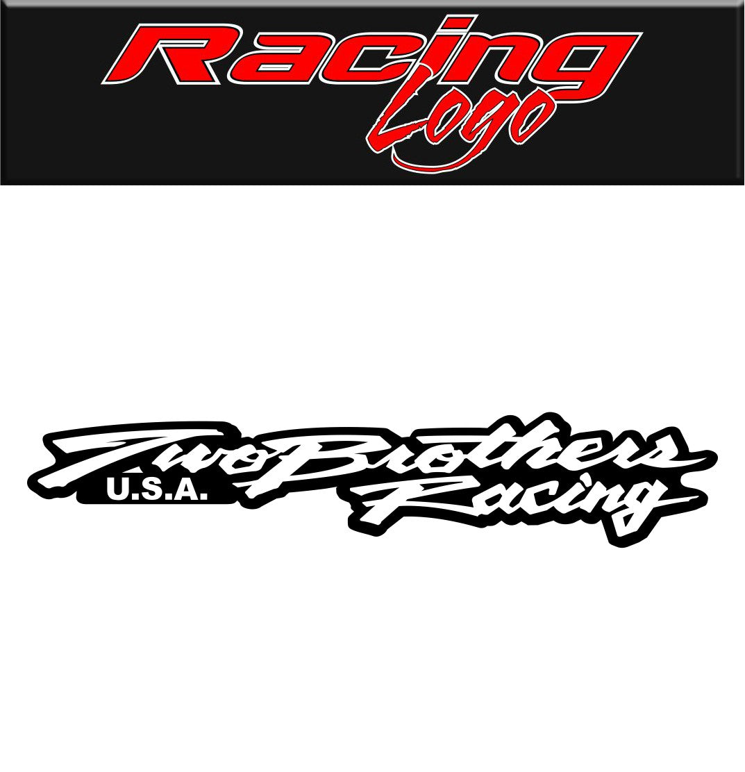 Two Brothers Racing decal, racing decal sticker