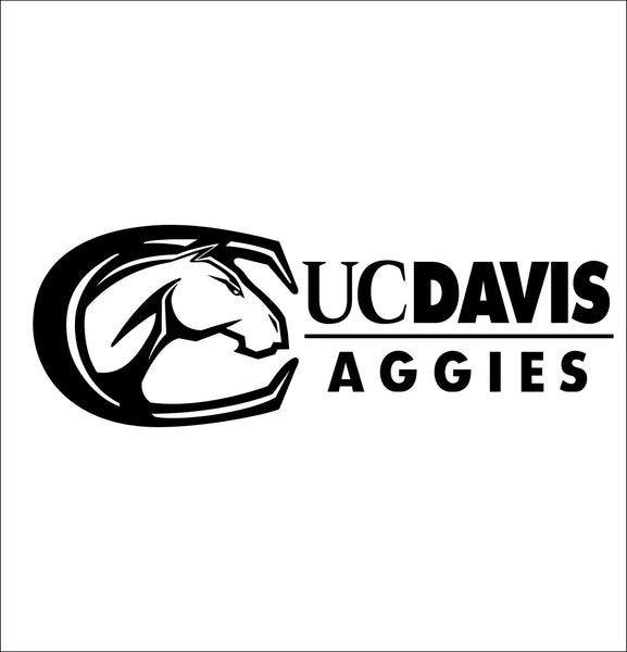 California Davis Aggies decal, car decal sticker, college football