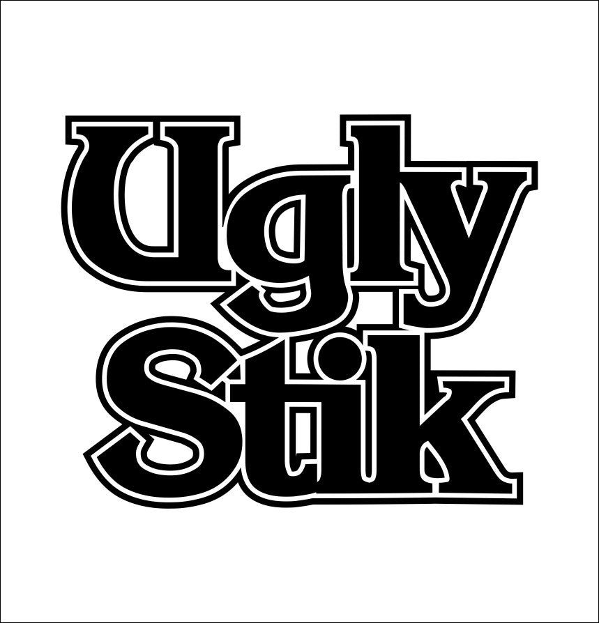 Oracal Ugly Stick Fishing Decal – UV Laminated Satin Finish, Red White Blue, Made In USA