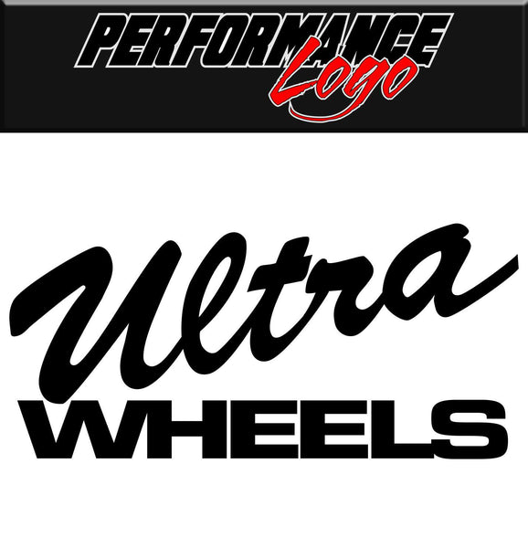 Ultra Wheels decal, performance decal, sticker