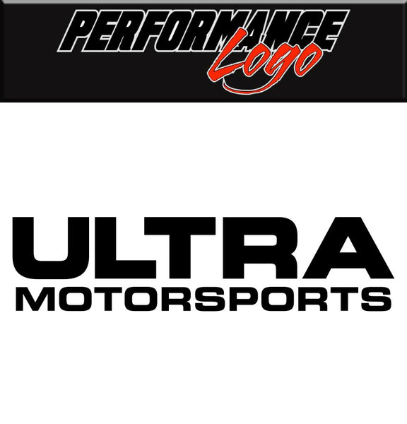 Ultra Motorsports decal, performance car decal sticker