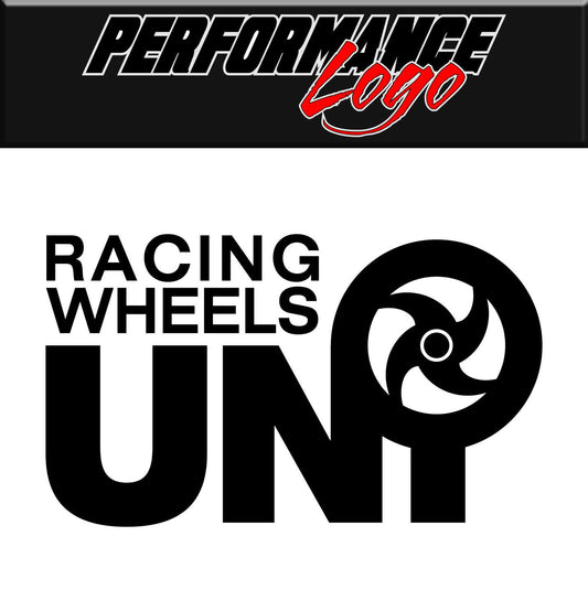 Uni Racing Wheels decal, performance decal, sticker