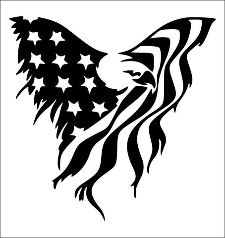 US Flag Eagle decal