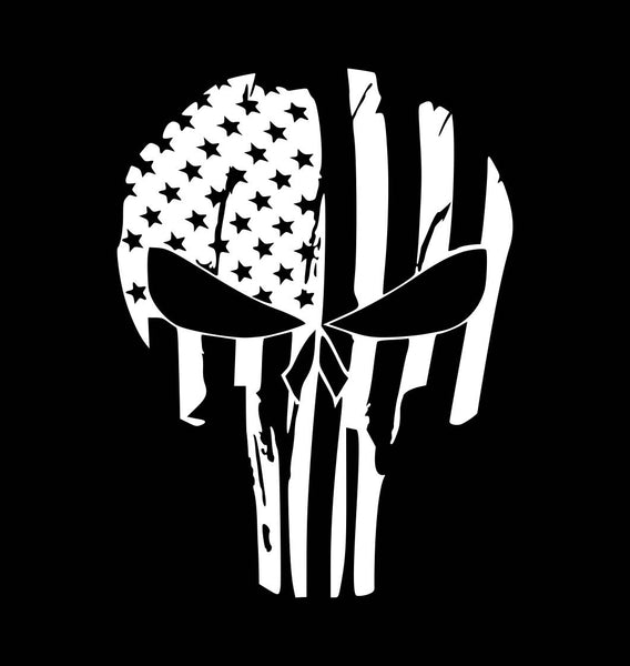 US Flag Punisher decal