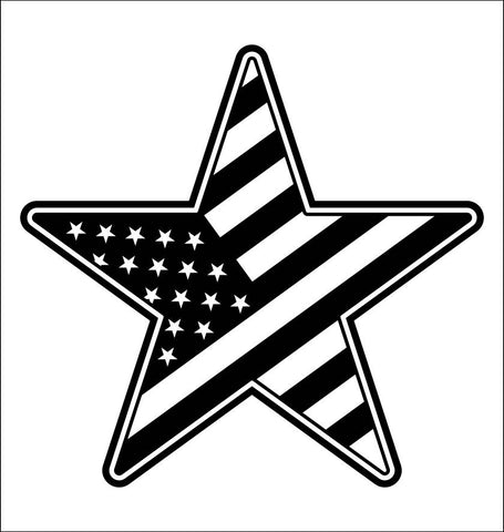 US Flag Star decal