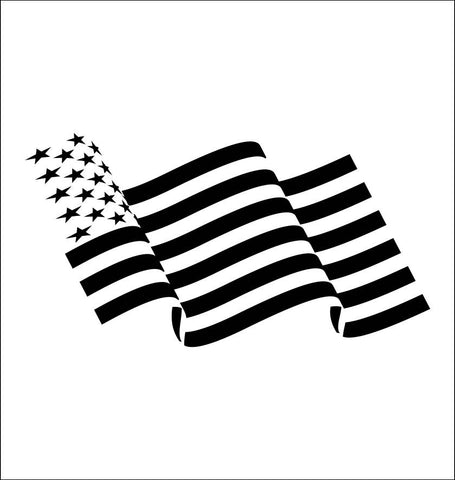 US Flag Wave decal