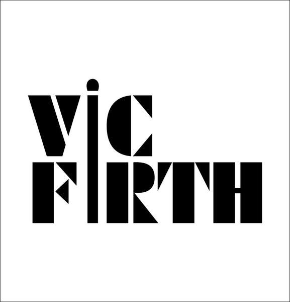 Vic Firth decal, music instrument decal, car decal sticker