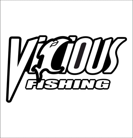 Vicious Fishing decal, fishing hunting car decal sticker