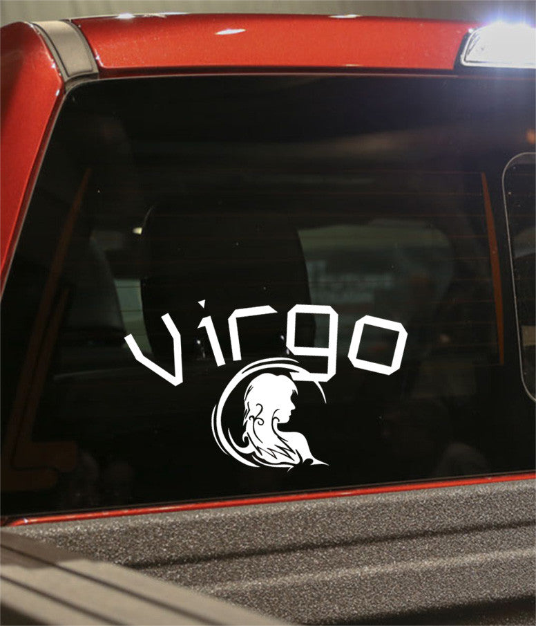 virgo 3 zodiac decal - North 49 Decals