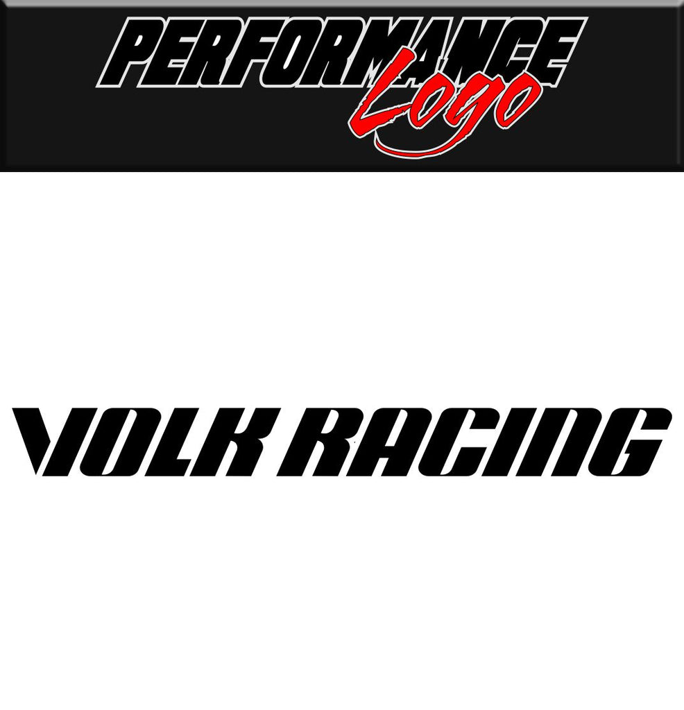 volk racing decal, performance decal, sticker