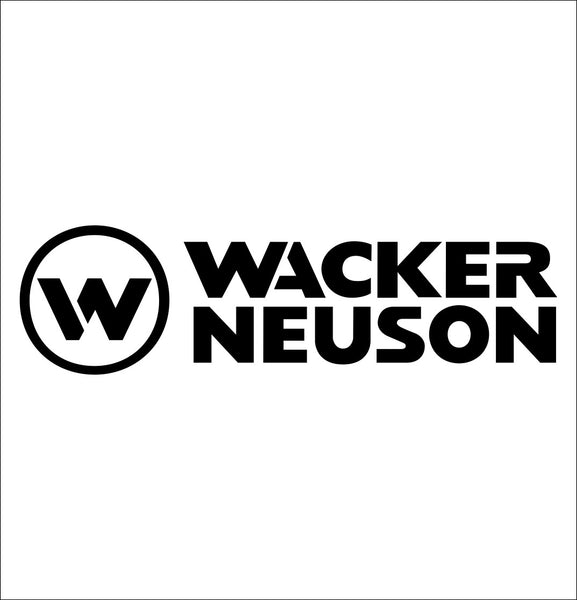 Wacker Neuson decal, car decal sticker