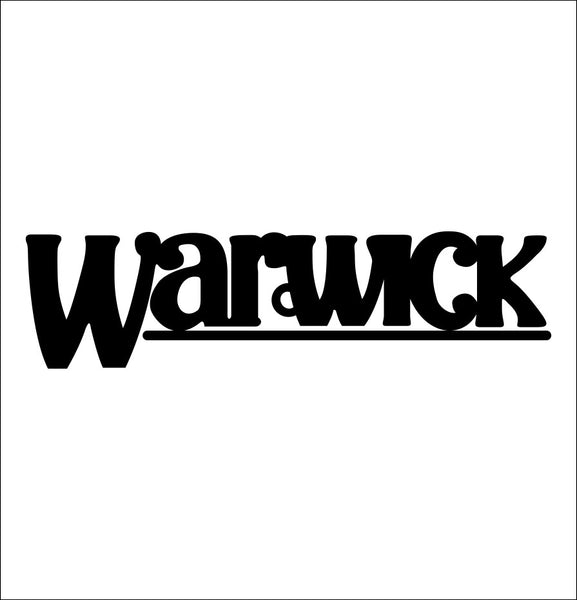 Warwick Bass decal, music instrument decal, car decal sticker