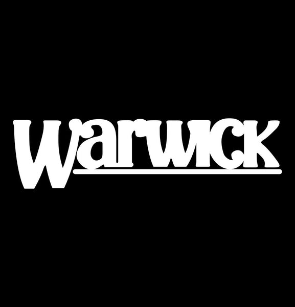 Warwick Bass decal, music instrument decal, car decal sticker