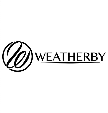 Weatherby decal, firearm decal, car decal sticker