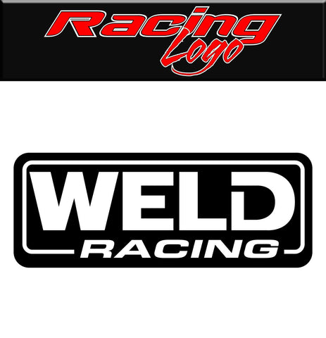 Weld Racing decal, racing sticker